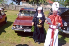 Betty & John's Triumph - Laura christened by The Cardinal - His Grace - the Very Reverent Peter File and Sister Comeandthumpus