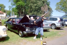 Jose with his Holden - Black Betty