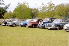 A line up of some of the club cars