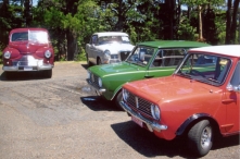 A nice line up of club cars on a Club Run